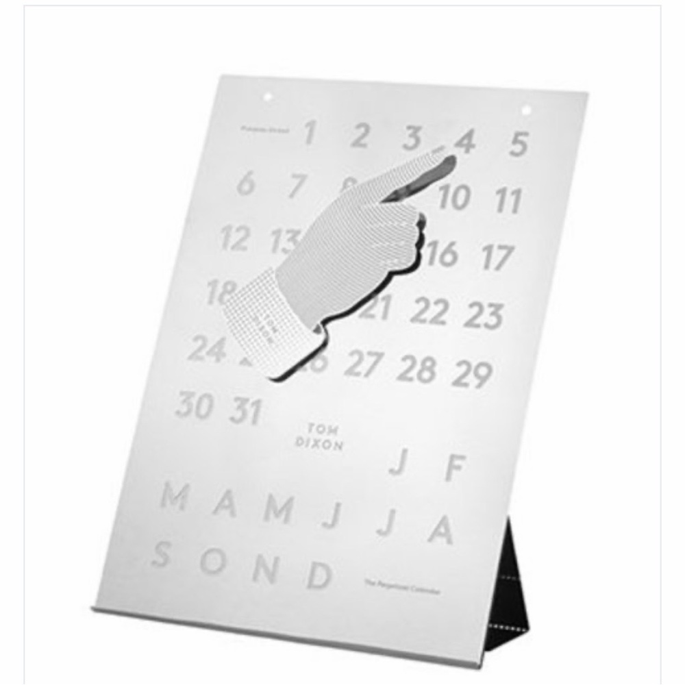 Metal Chrome The Perpetual Desk Office Calendar Artist Tom Dixon Museum